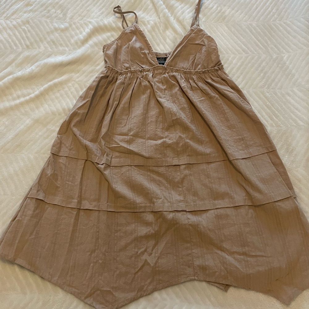 WILD FABLE brown tan spaghetti strap dress